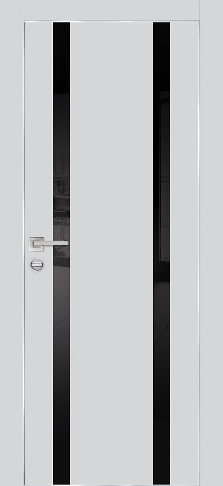 Межкомнатная дверь PX-9  AL кромка с 4-х ст. Сапфир матовый